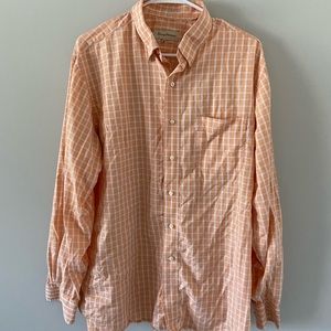 Tommy Bahama Orange and White Shirt